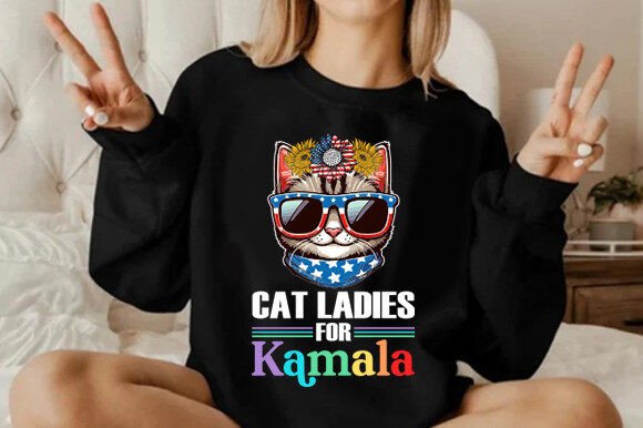 Cat Ladies for Kamala Shirt Cat