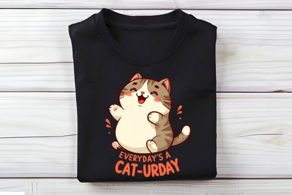 Everyday's a Cat-Urday T-Shirt Design